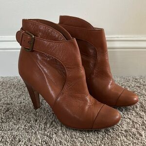 Brown Leather Ankle Boots